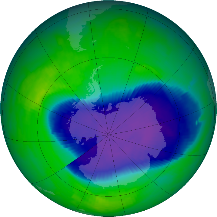 Ozone Map 1996-10-28